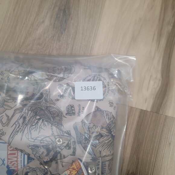 RSVLTS Shirt Mens 3XL Princess Bride Kingdom of Florin Brown Button Up - Picture 9 of 9